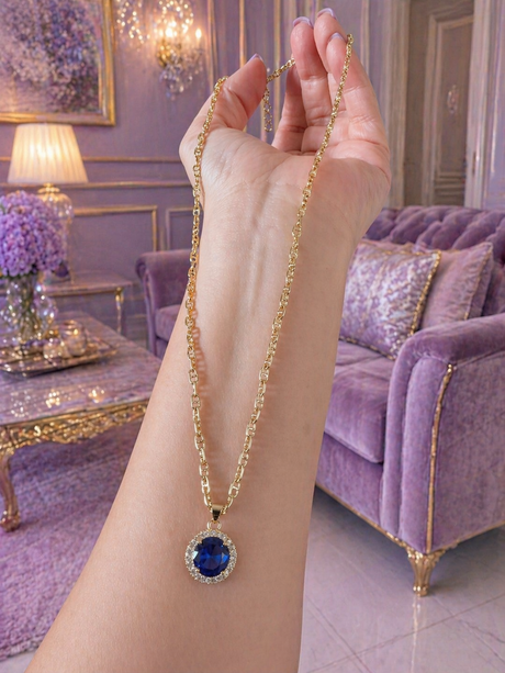 Liora Crystal Charm Necklace