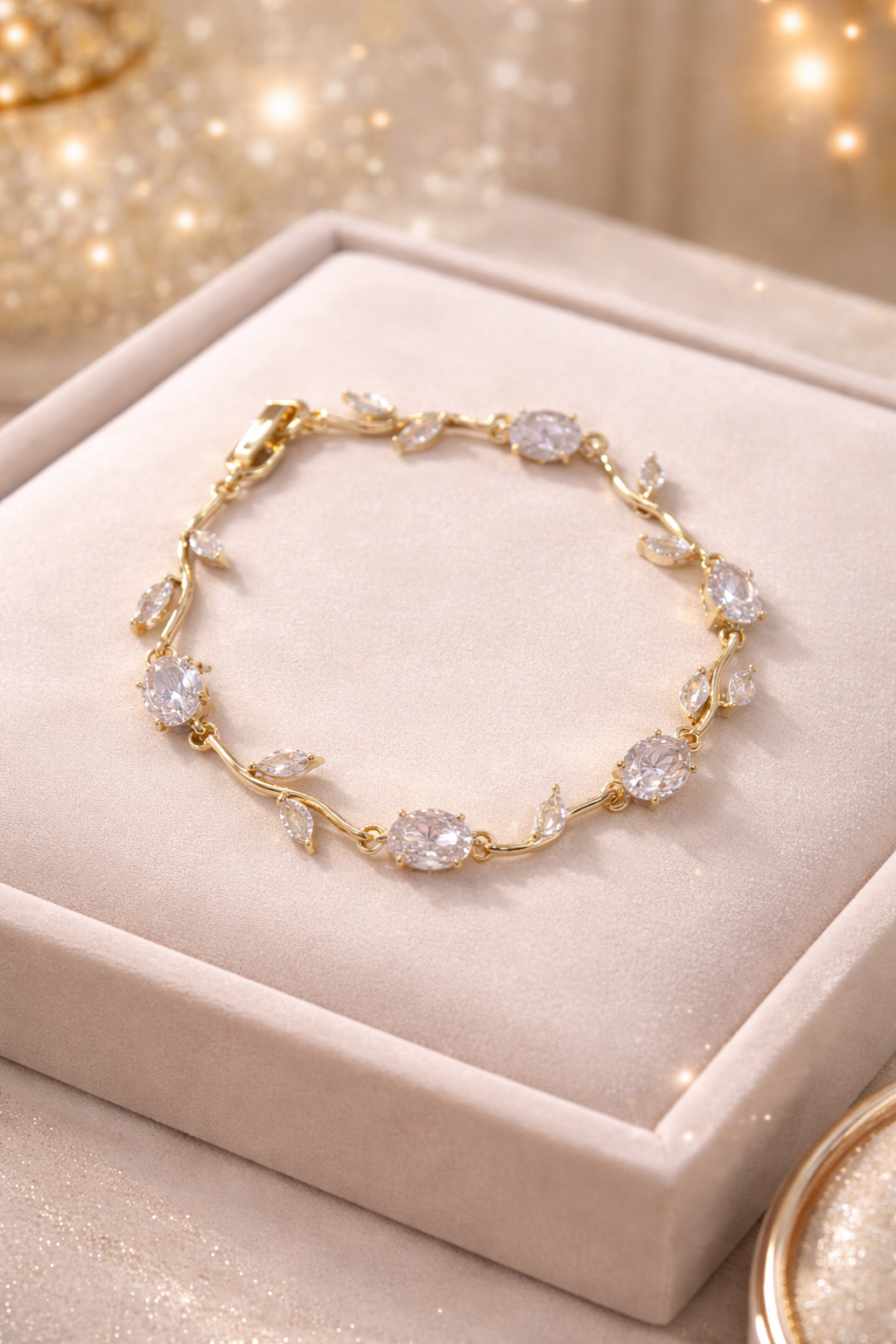 Aurielle Golden Leaf Bracelet