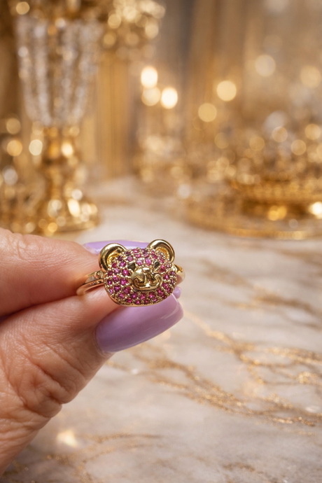Adina Teddy Bear Ring