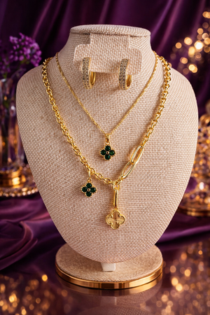 Eliana clover necklace