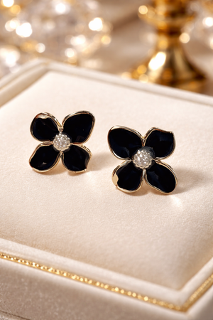 Golden Blush Bloom Earrings