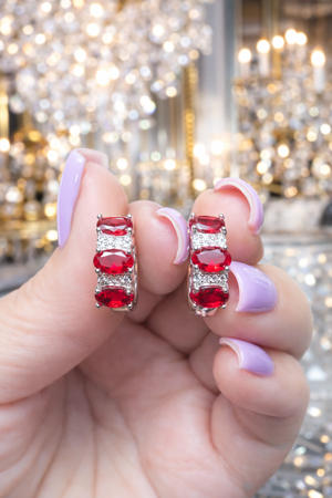 Zilpah White Gold Mini Huggie Earrings