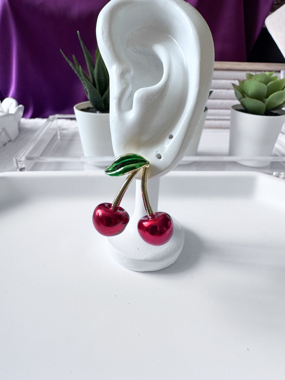 Cherries earrings