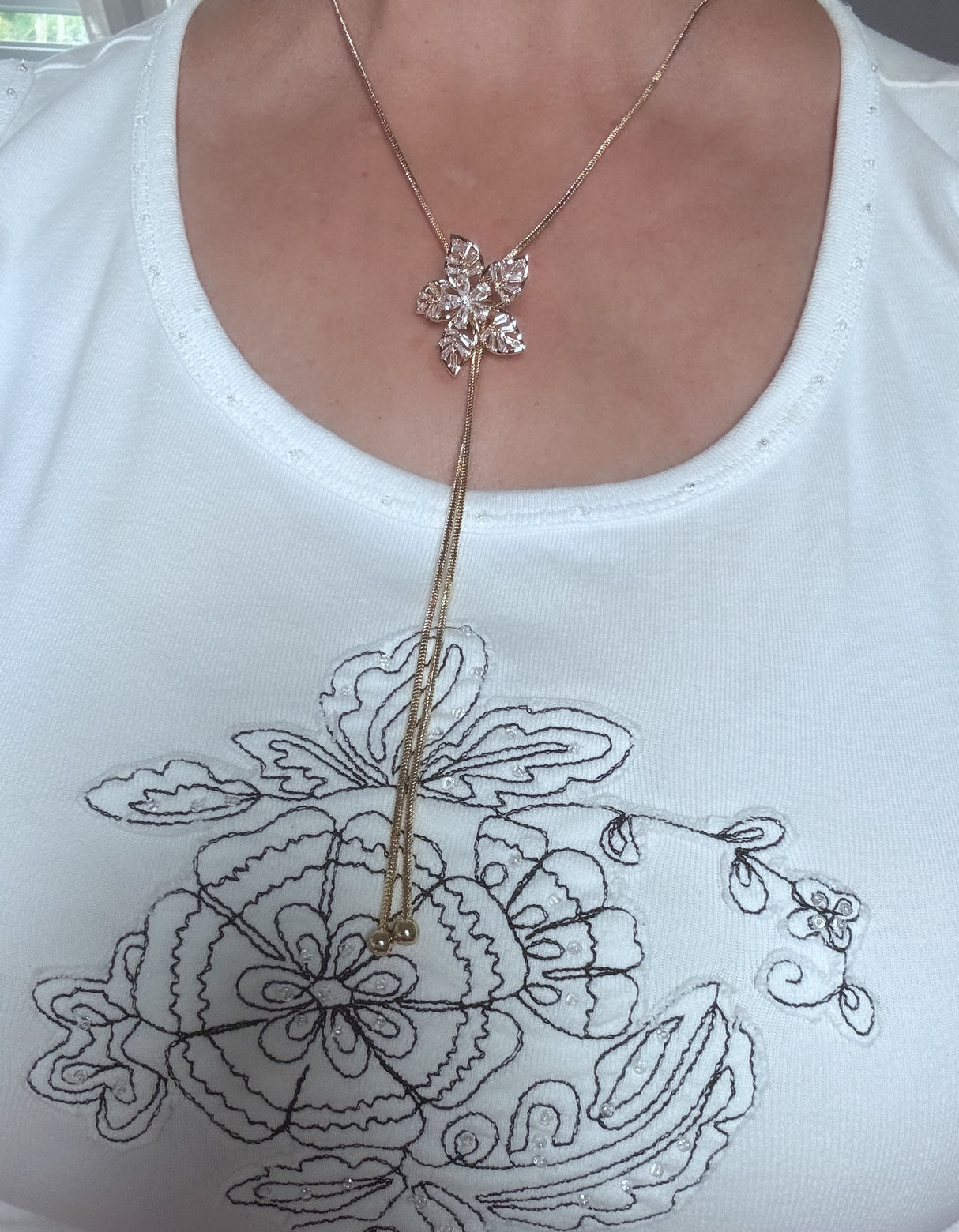 Jemima lariat necklace
