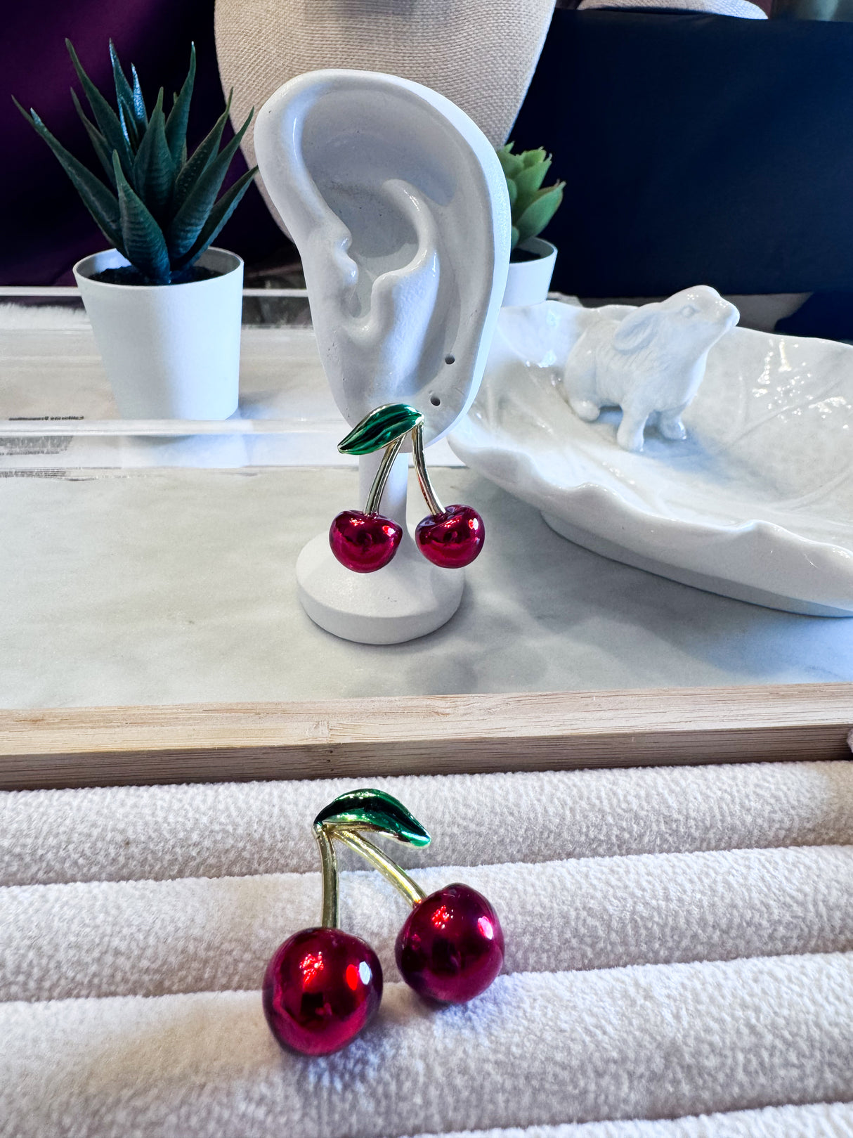 Cherries earrings