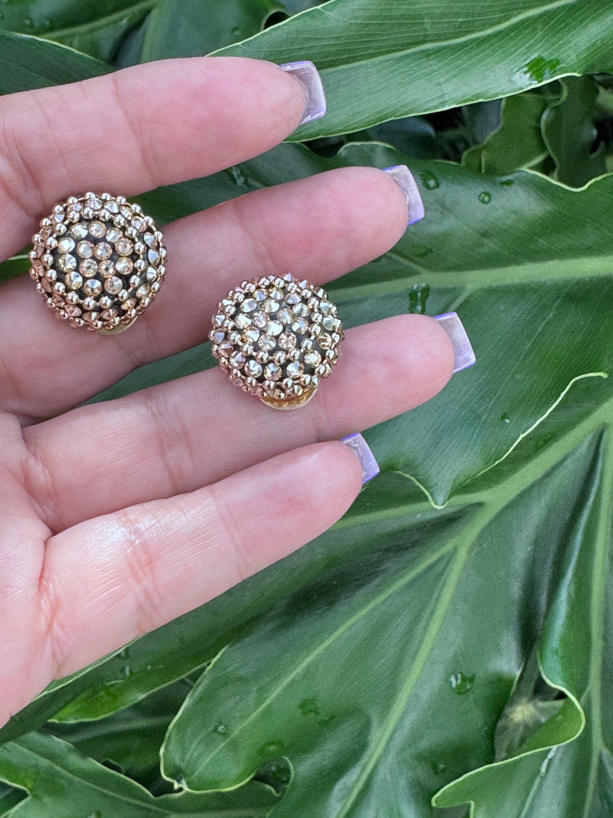 BE earrings