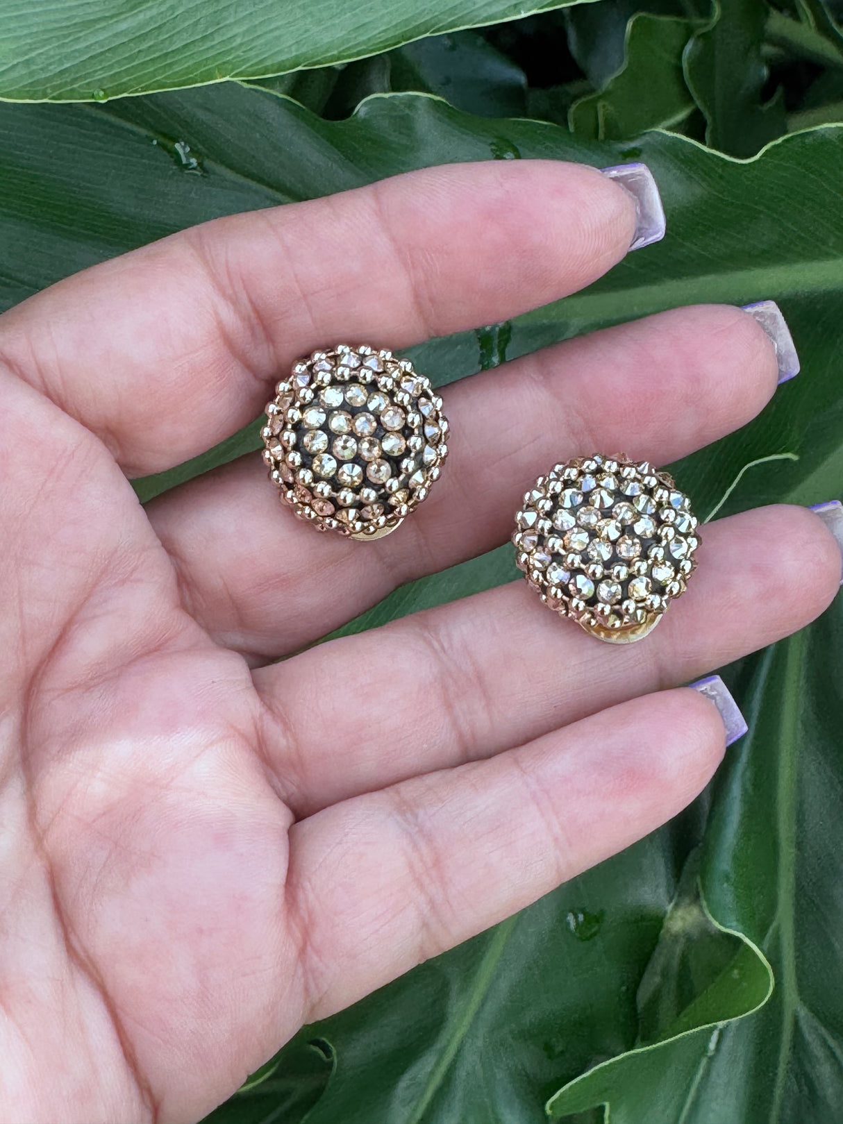 BE earrings