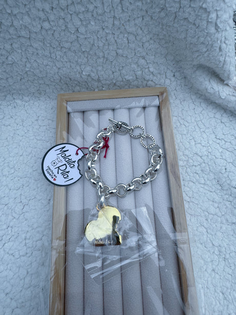 Maldita Rita Rita bi-color bracelet Corazón Mordido Collection