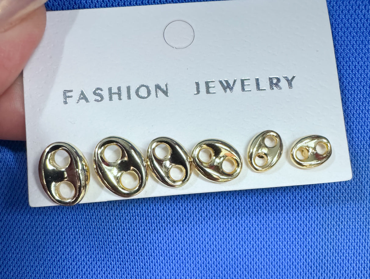 Arelis earrings - set of 3 pairs