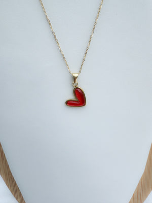 Stainless steel heart necklace