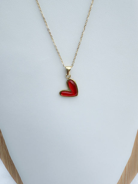 Stainless steel heart necklace