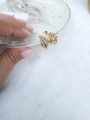 Stainless steel hoops earrings