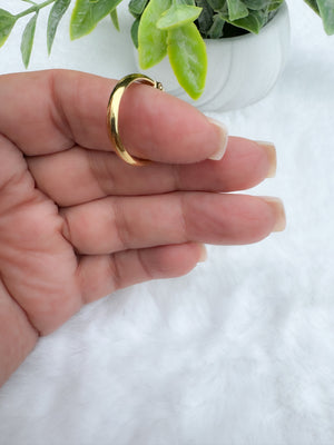 Stainless steel hoop earrings