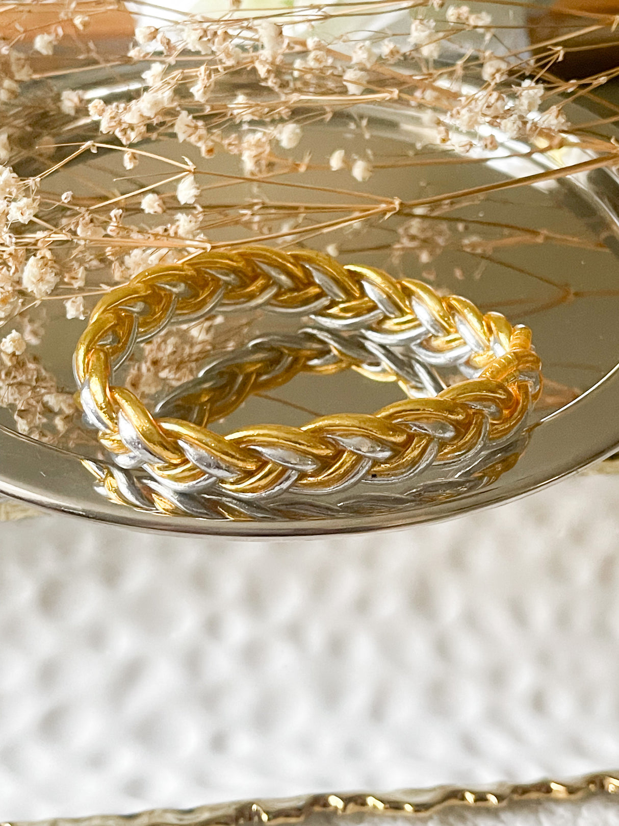 Summer Bless bracelet, braided (trenzada) thin & wide