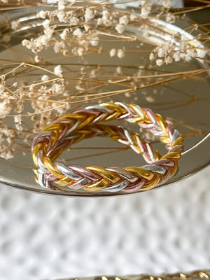 Summer Bless bracelet, braided (trenzada) thin & wide