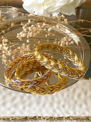 Summer Bless bracelet, braided (trenzada) thin & wide