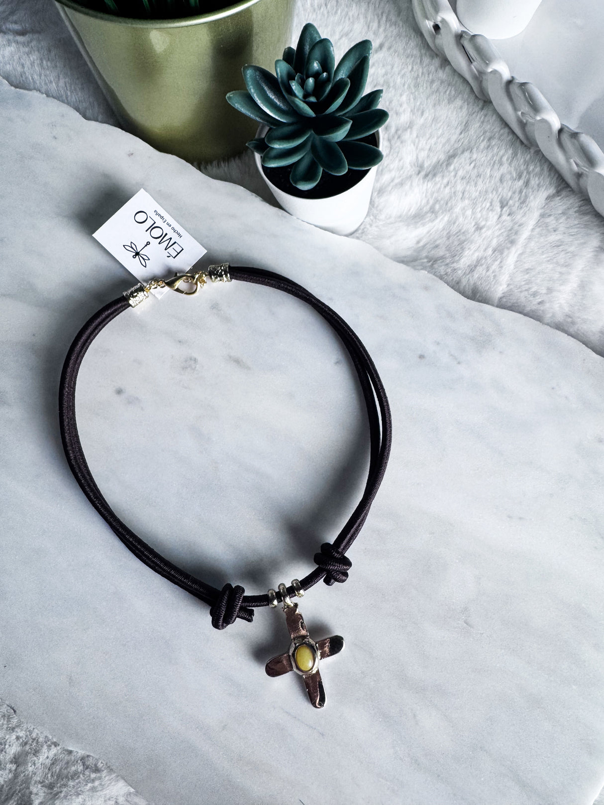 Emolo cross necklace