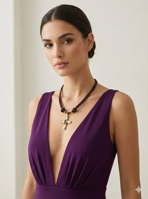 Emolo cross necklace