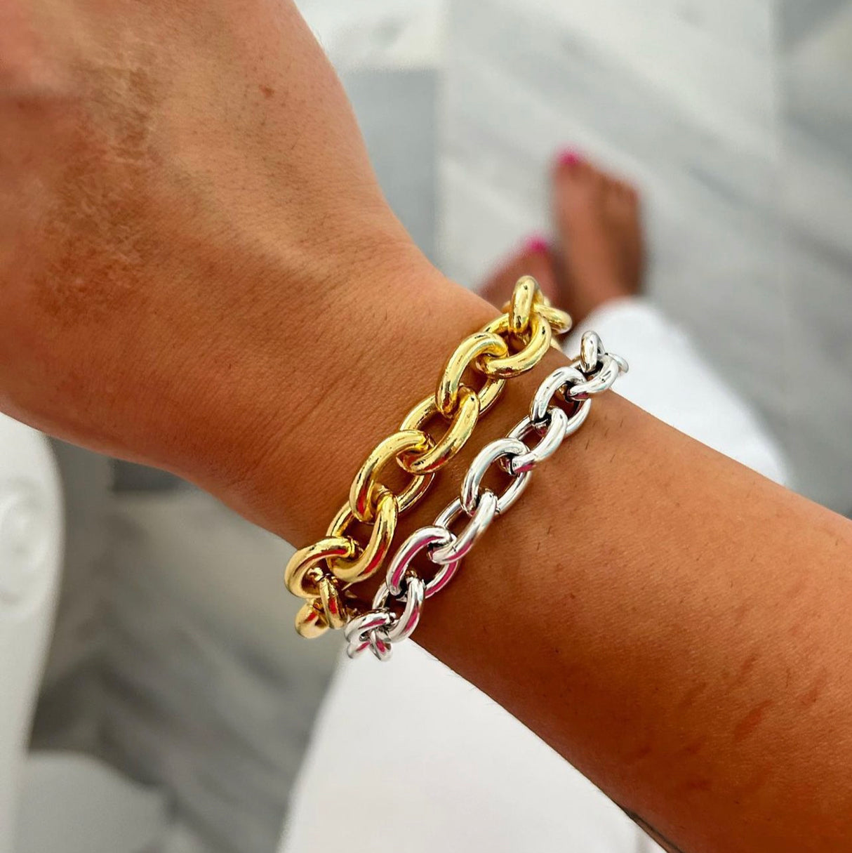 Tucco double chain bracelet