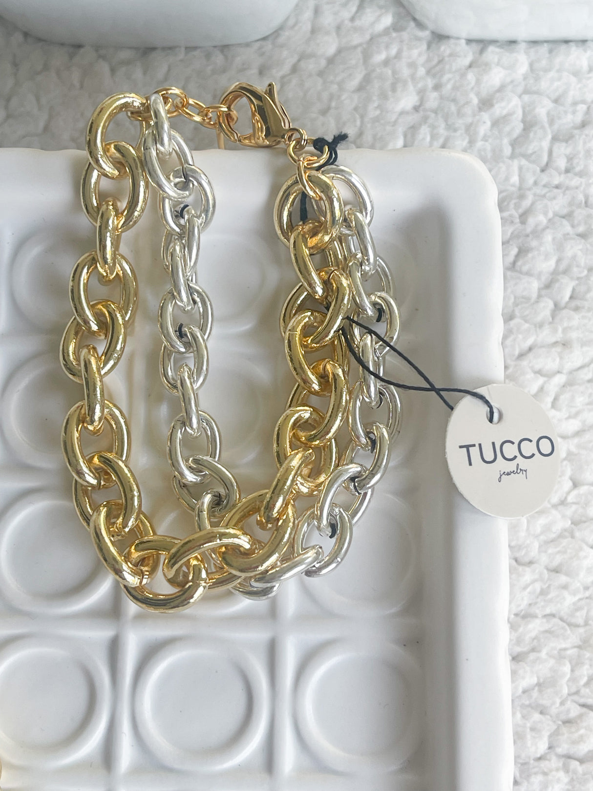 Tucco double chain bracelet
