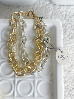 Tucco double chain bracelet