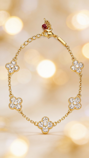 Magdalena clover bracelet