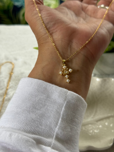 Cross stainless steel necklace