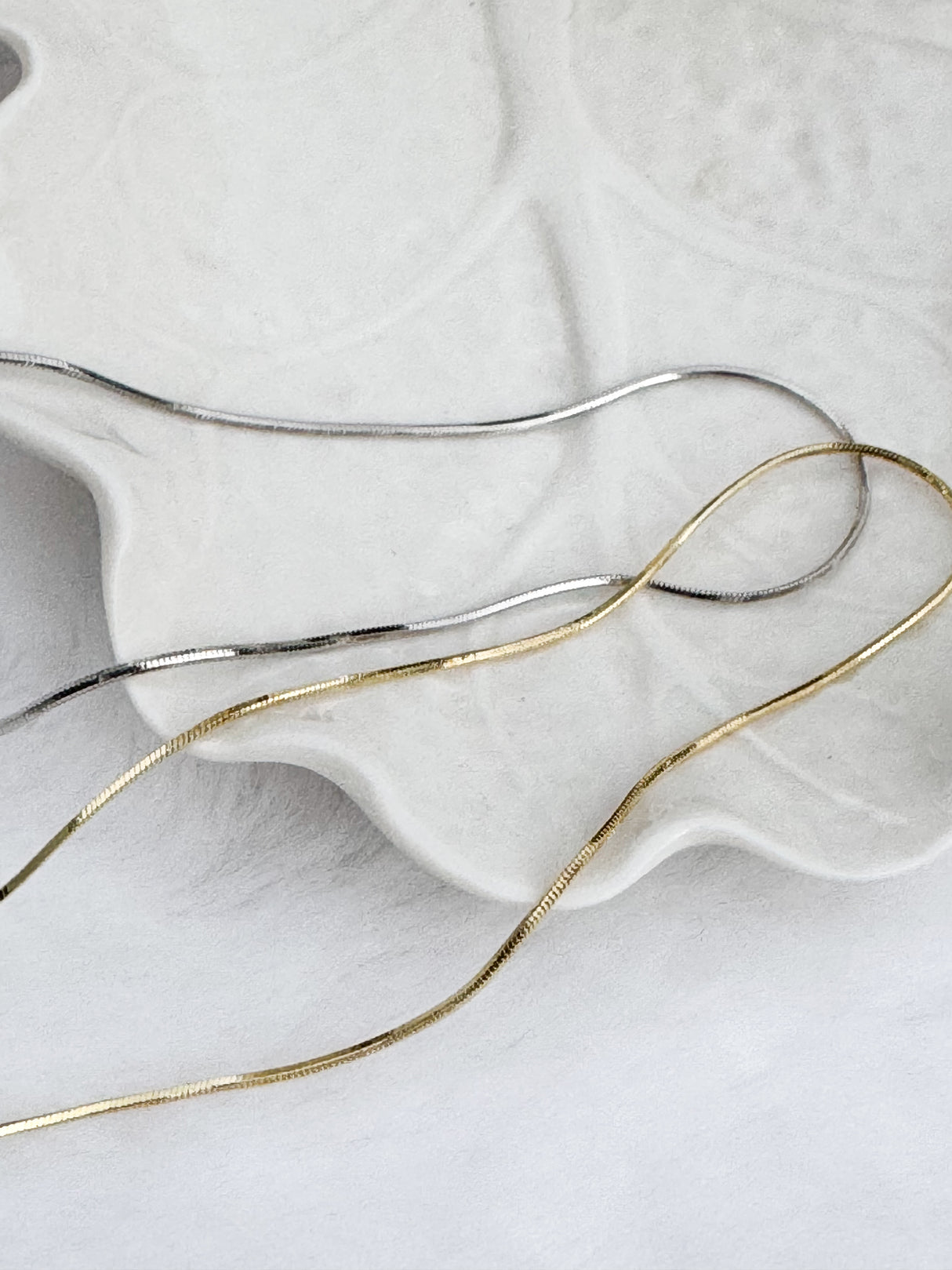 Prisma & Snake chain necklace