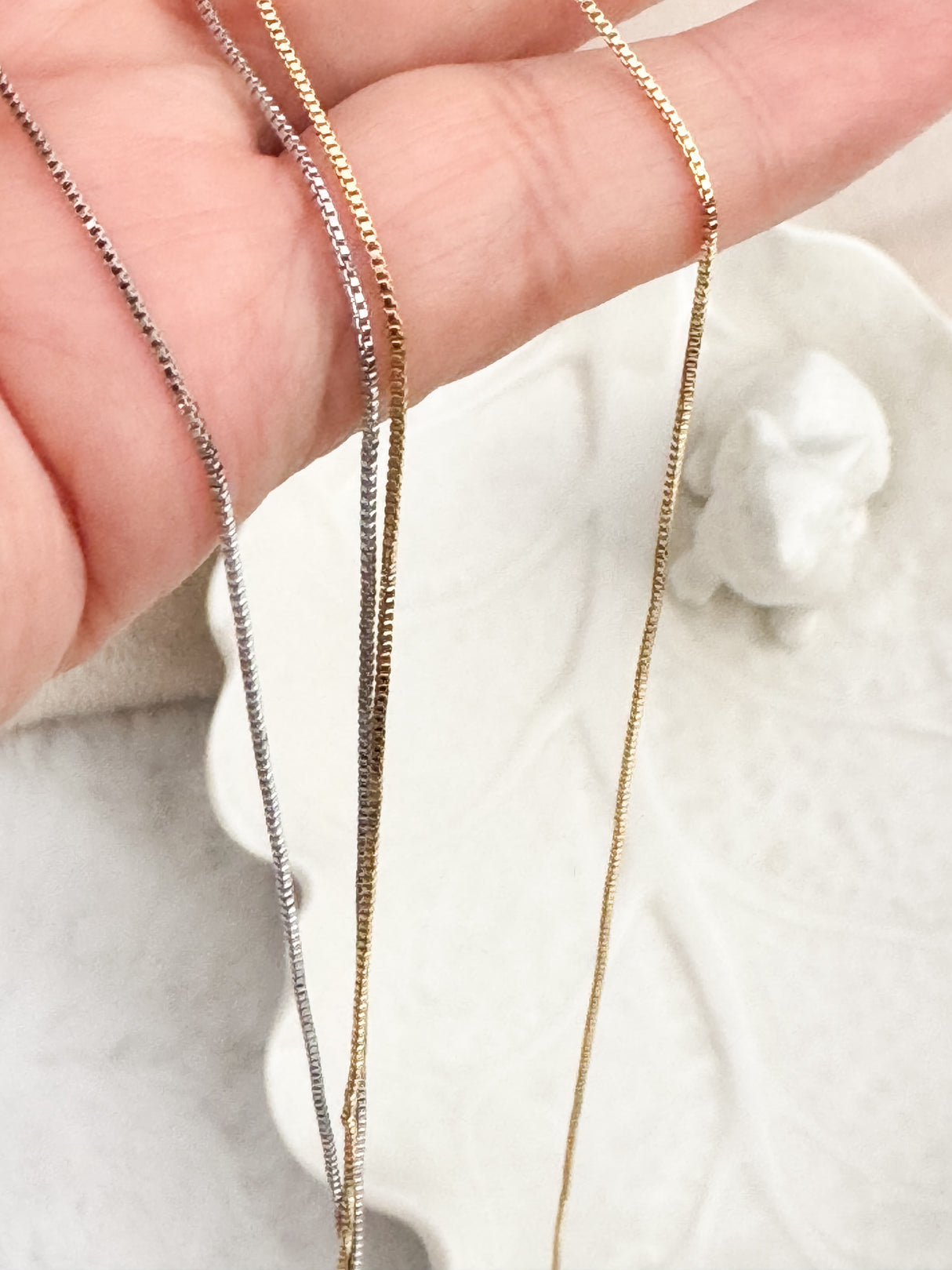 Prisma & Snake chain necklace