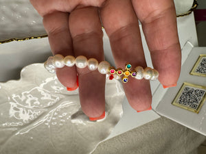 Maldita Rita cross elastic bracelet