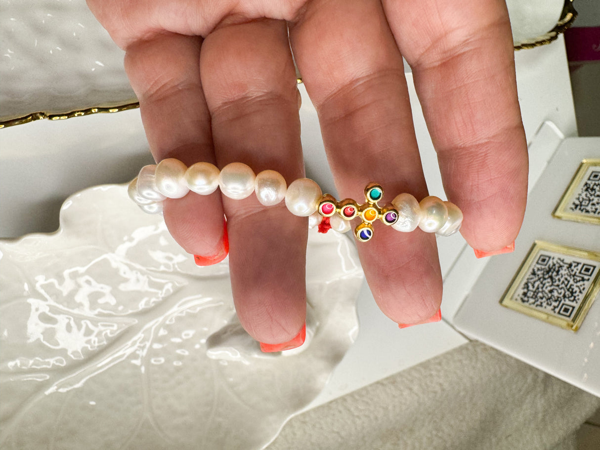 Maldita Rita cross elastic bracelet