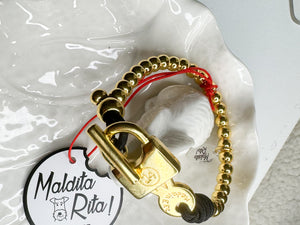 Maldita Rita key-lock bracelet