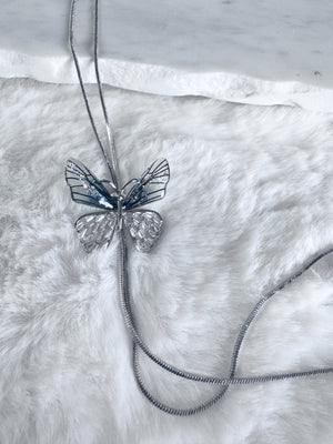 Butterfly Dreams Lariat Necklace - Adjustable