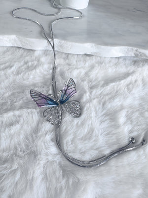 Butterfly Dreams Lariat Necklace - Adjustable