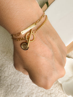 Merry Christmas bracelet - stainless steel