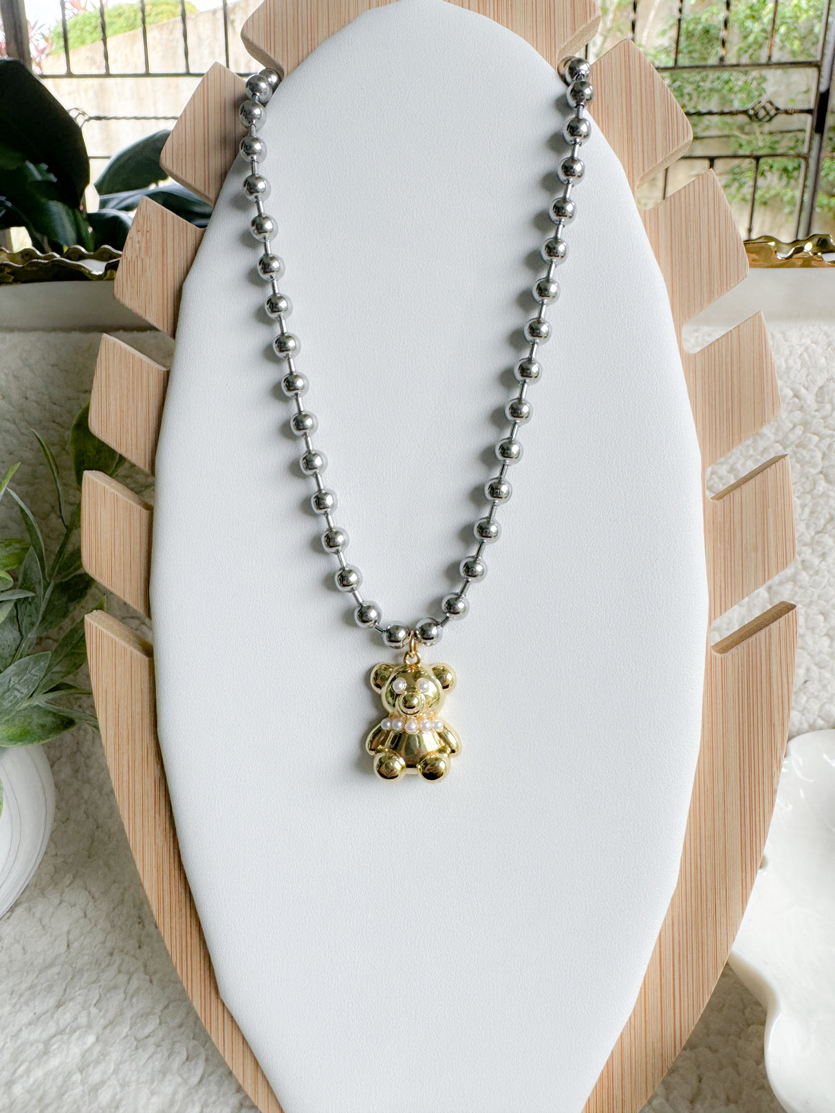 Bear necklace - Stainless Steel