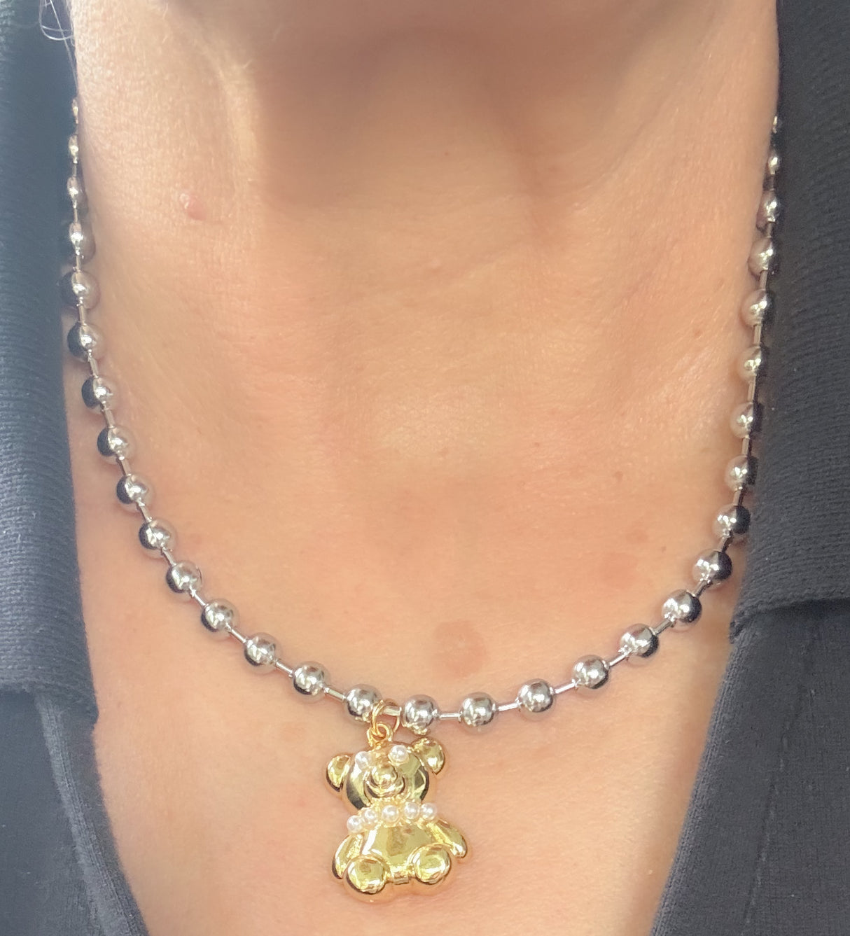 Bear necklace - Stainless Steel