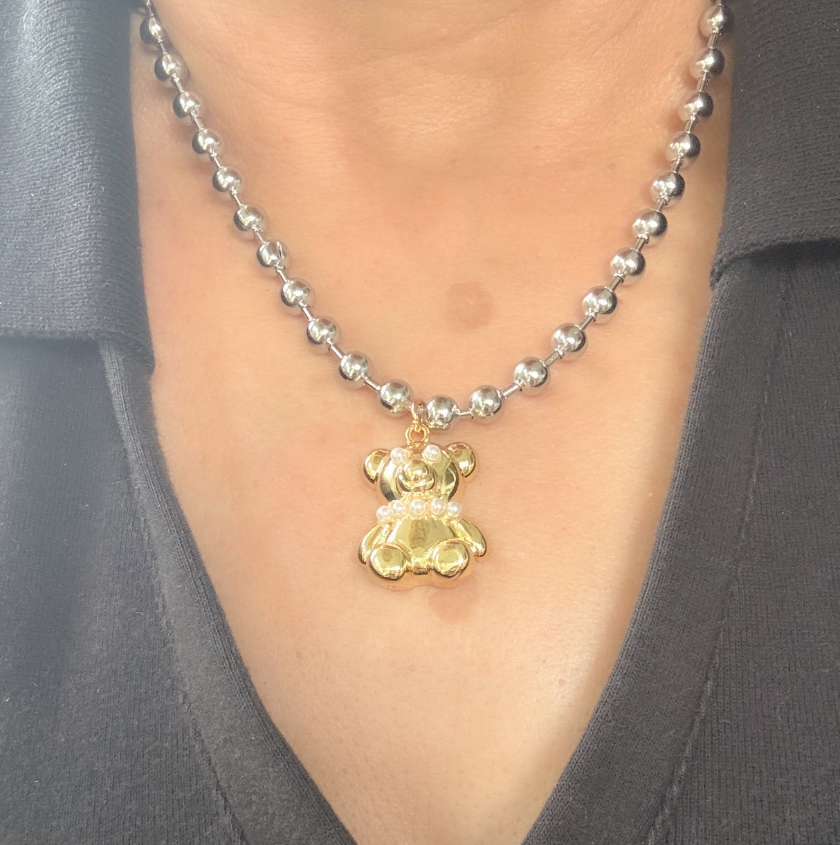 Bear necklace - Stainless Steel