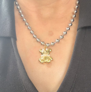 Bear necklace - Stainless Steel