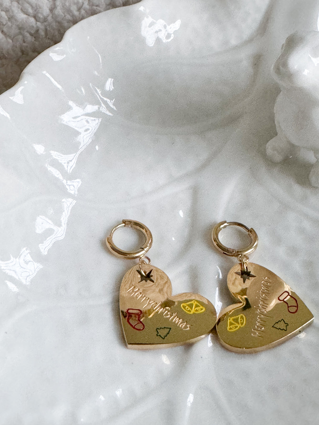 Christmas earrings - stainless steel