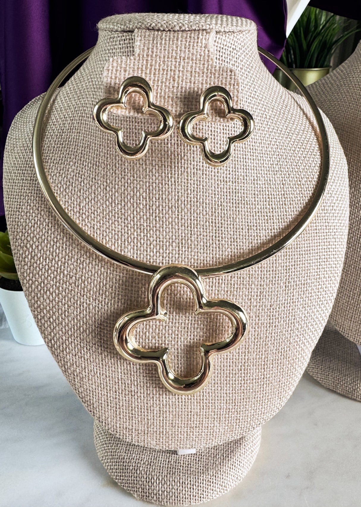 Miriam necklace & earrings set