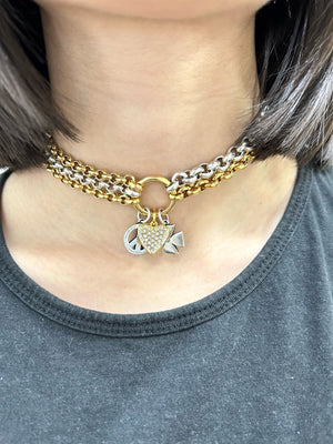 Tucco bicolor choker (Too much love)