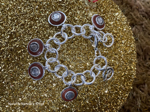 Coolskin coin leather bracelet