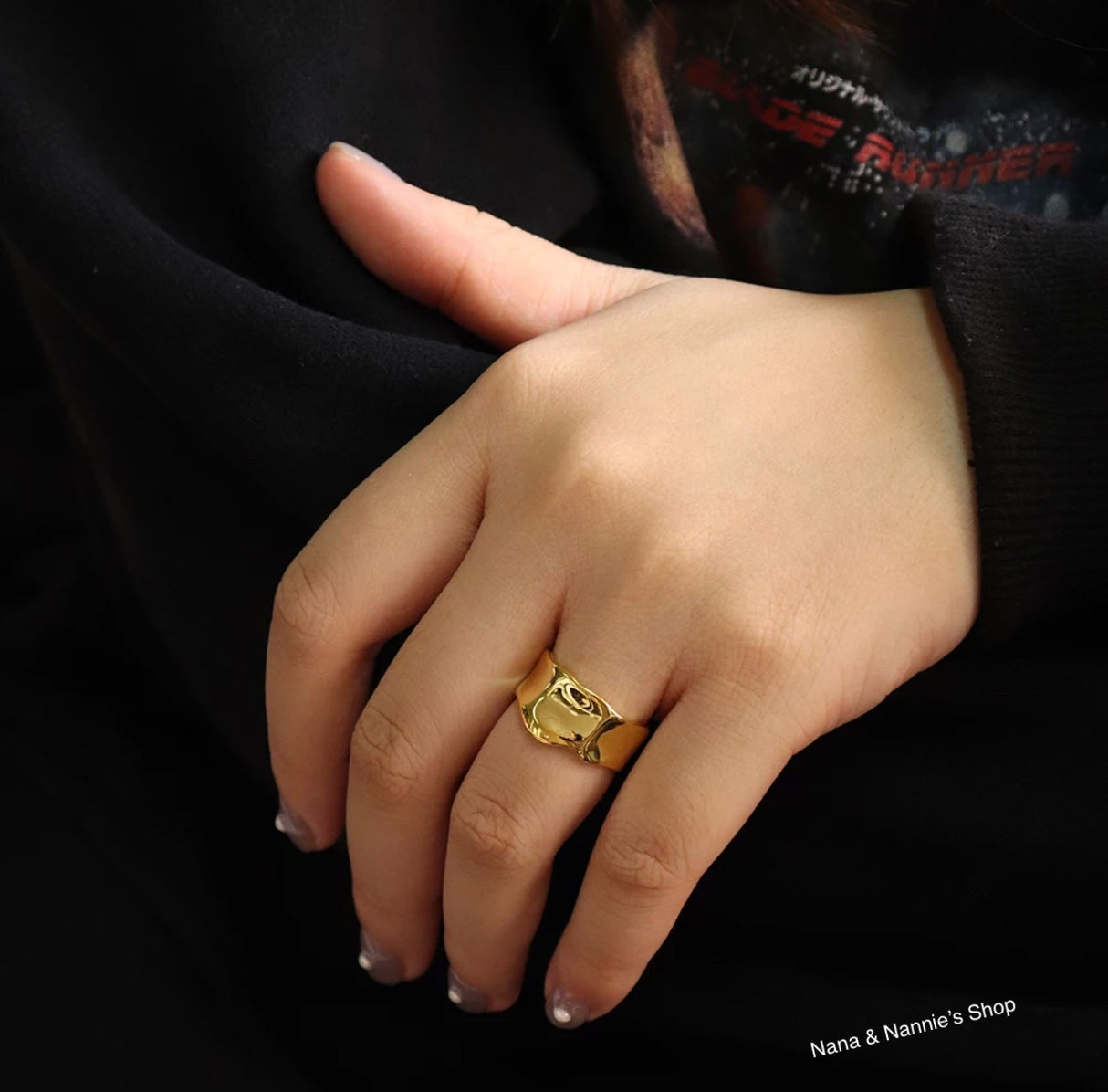 925 sterling silver wave ring