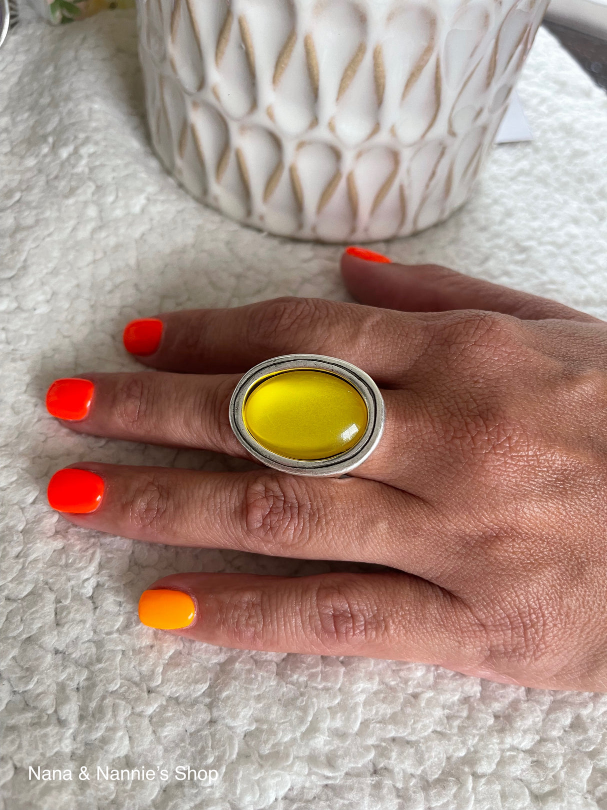 Oval ring made by Andrea's Designer