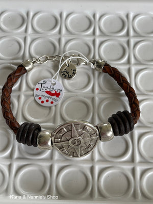 Tra-la-ra leather bracelet