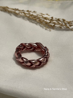 Bless thin ring & Bless braided ring