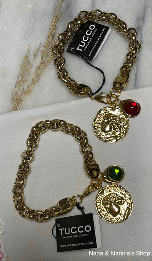 Tucco bracelet coin & stone