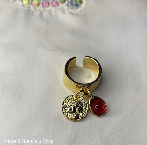 Tucco Ring (charms & stone)