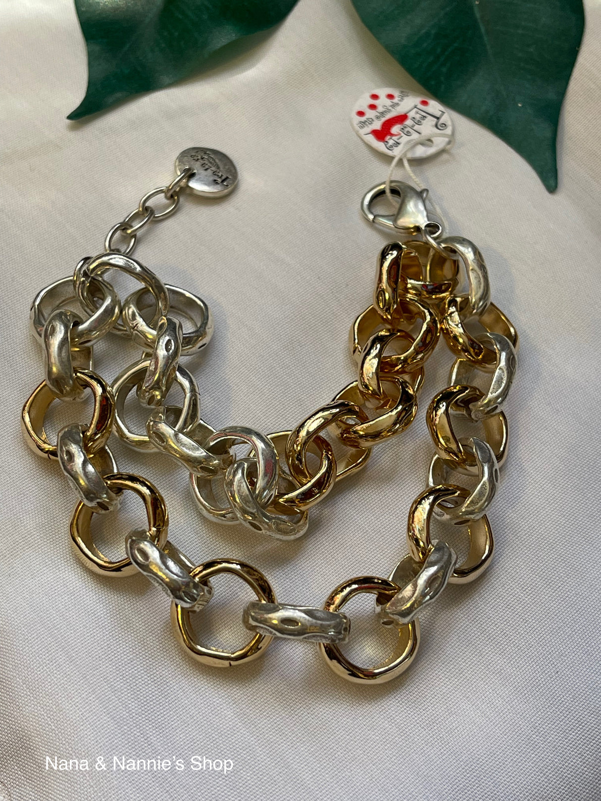 Tra-la-Ra bracelet (two tones)